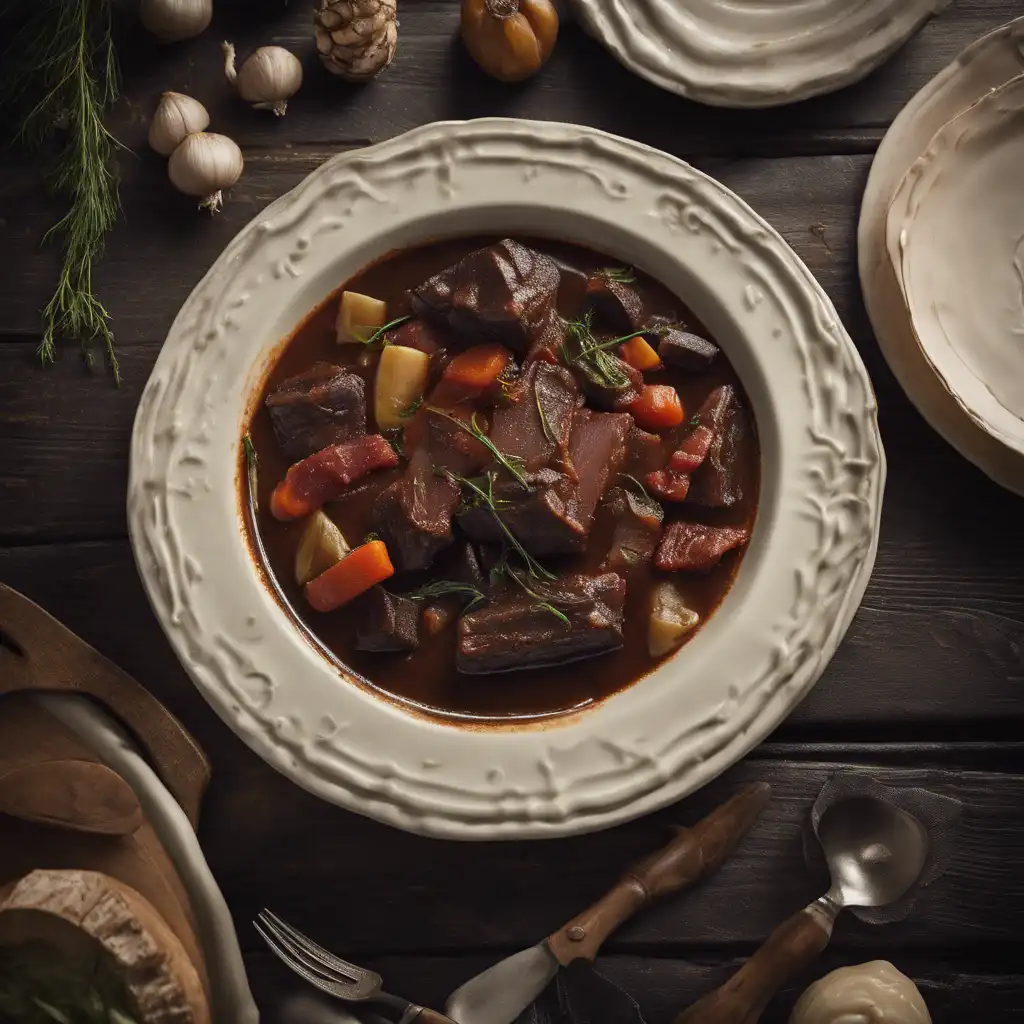 Stew with Vegetable Sauce