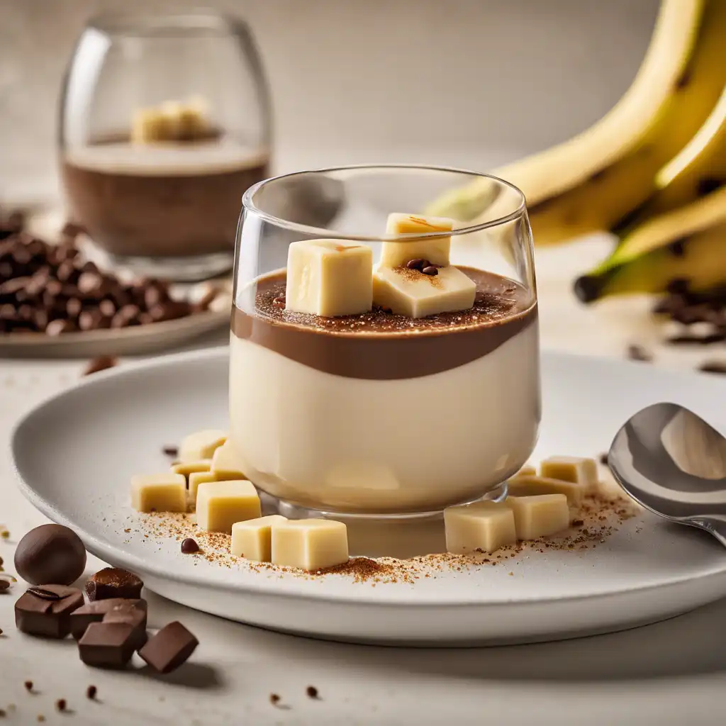 Coffee Banana Panna Cotta