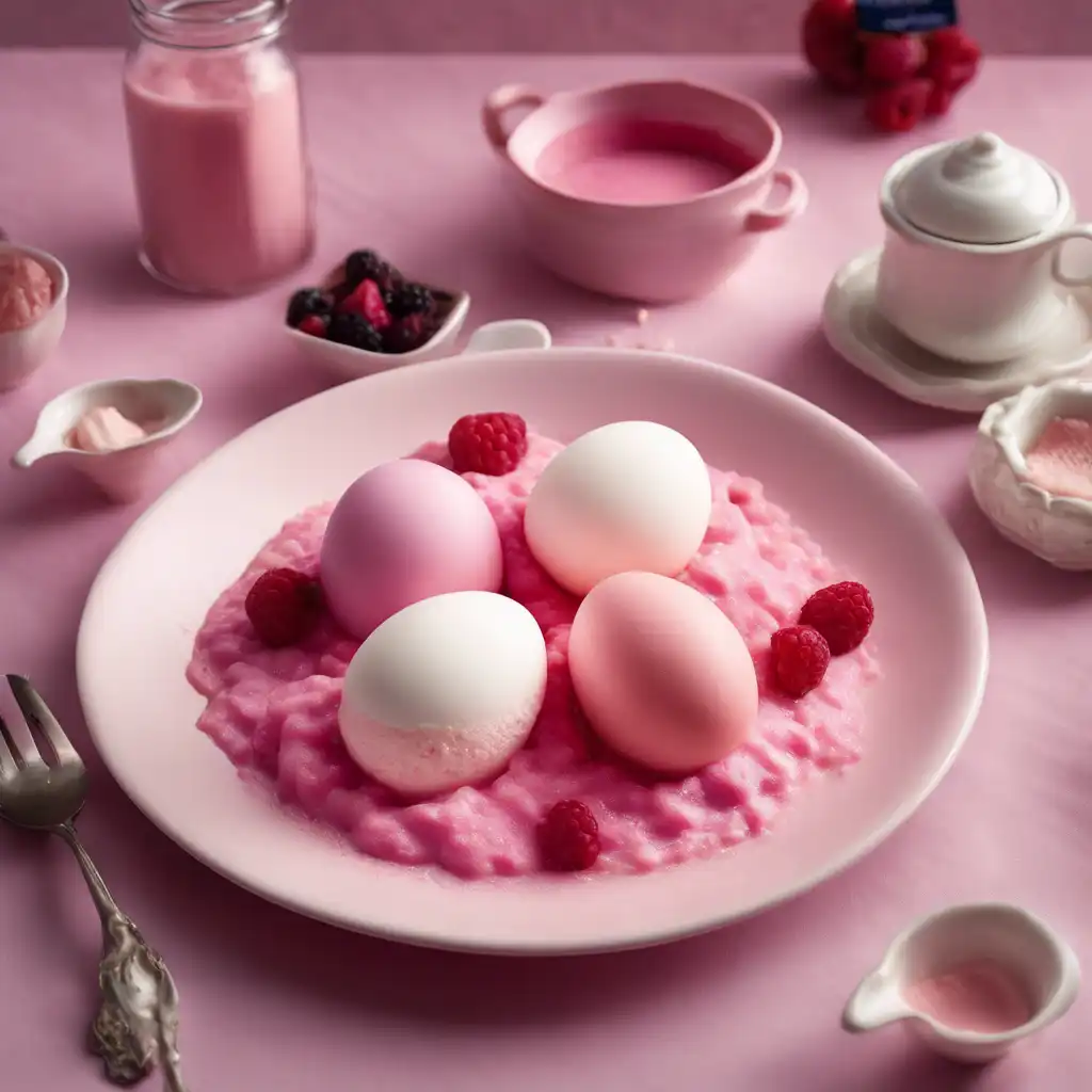 Pink Froth Eggs