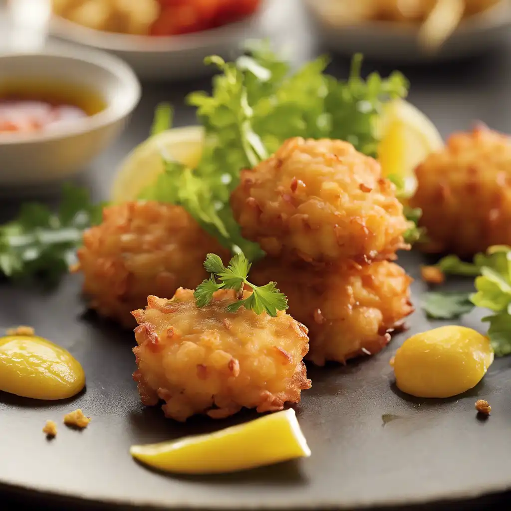 Shrimp Fritters with Shrimp and Curry (Crispy Fried Snacks)