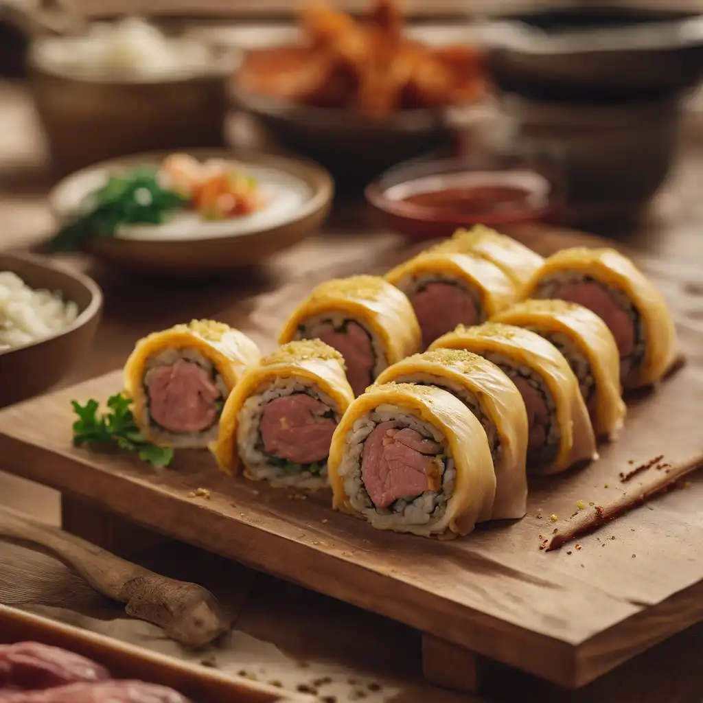 Meat and Palmito Roll