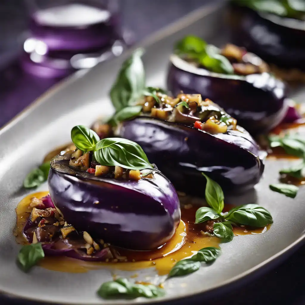 Eggplant with Basil (Melanzane Marinated)