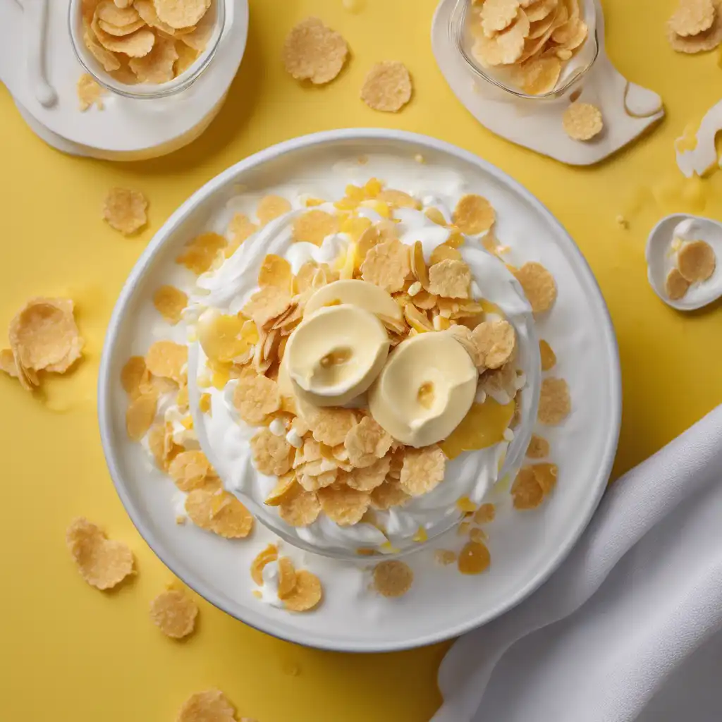 Frozen Banana Cream with Cornflakes