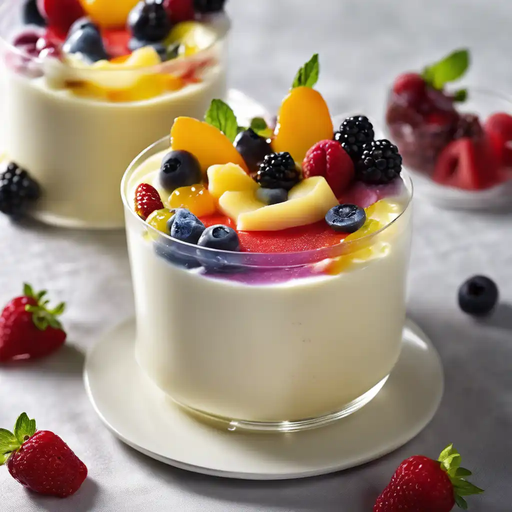 Creamy Pudding with Fruits