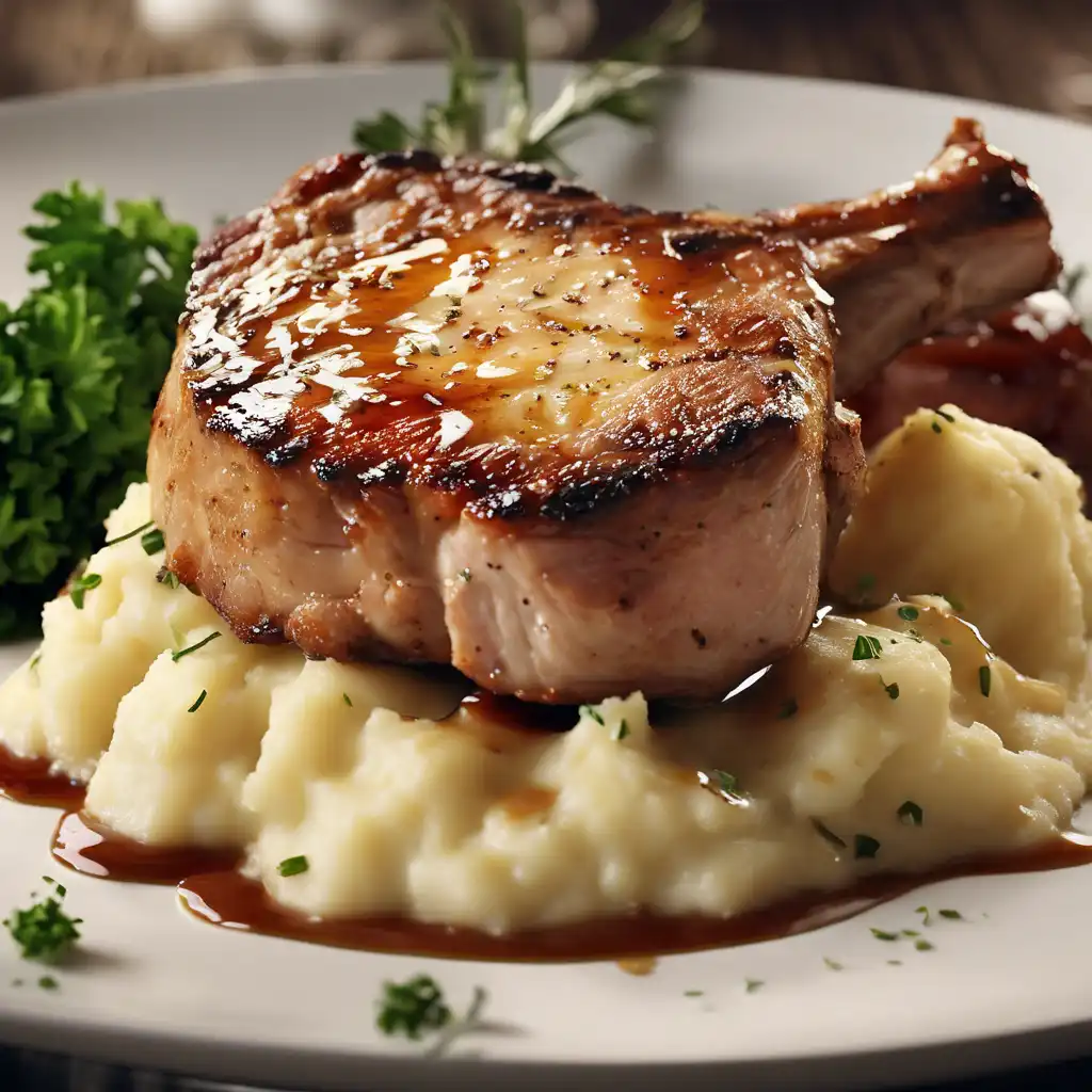 Pork Chop with Mashed Potatoes