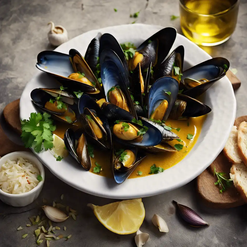 Curried Mussels (Caril)