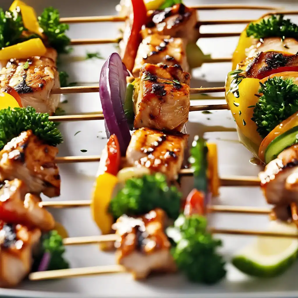 Chicken and Vegetable Skewers