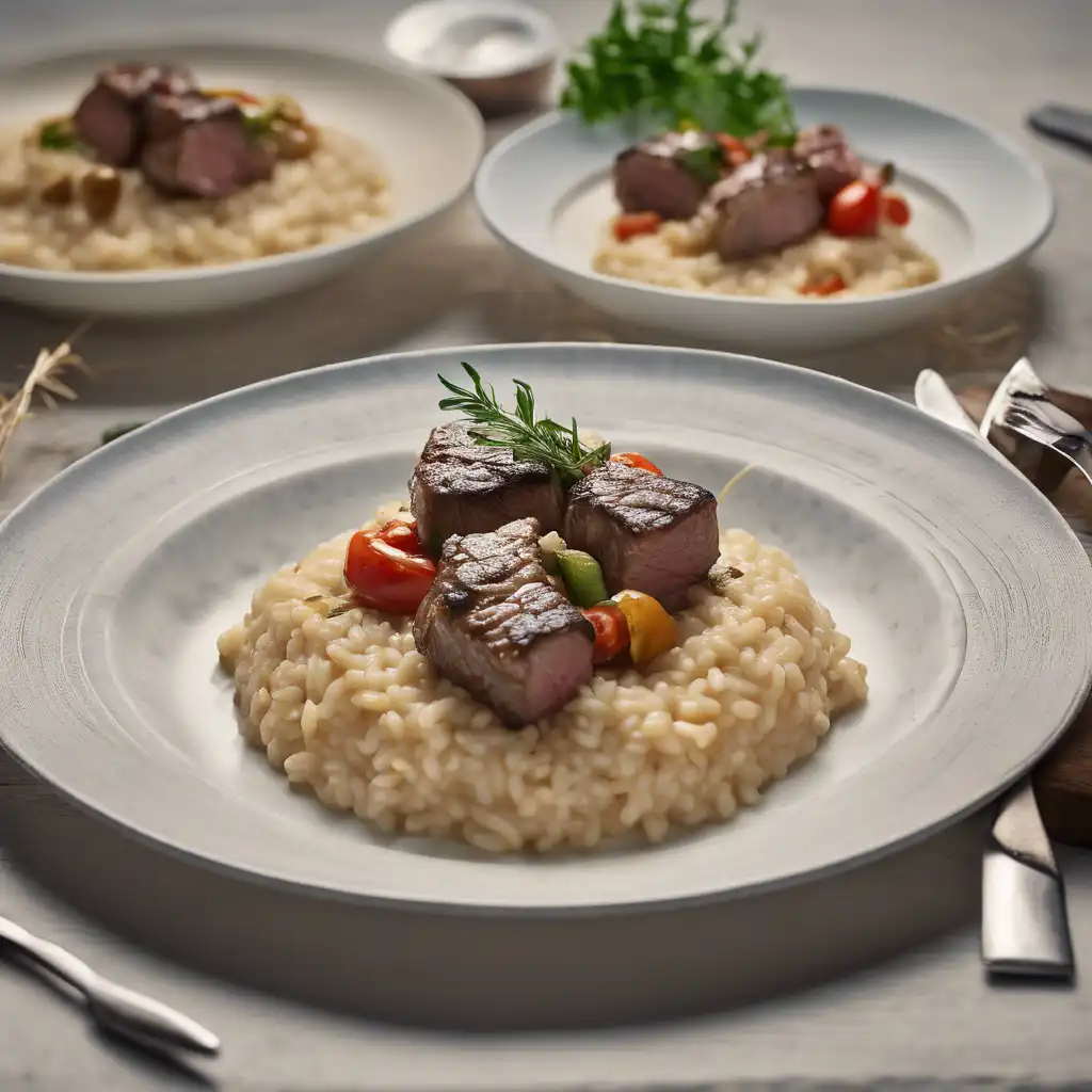 Risotto with Shish Kebab-Style Beef