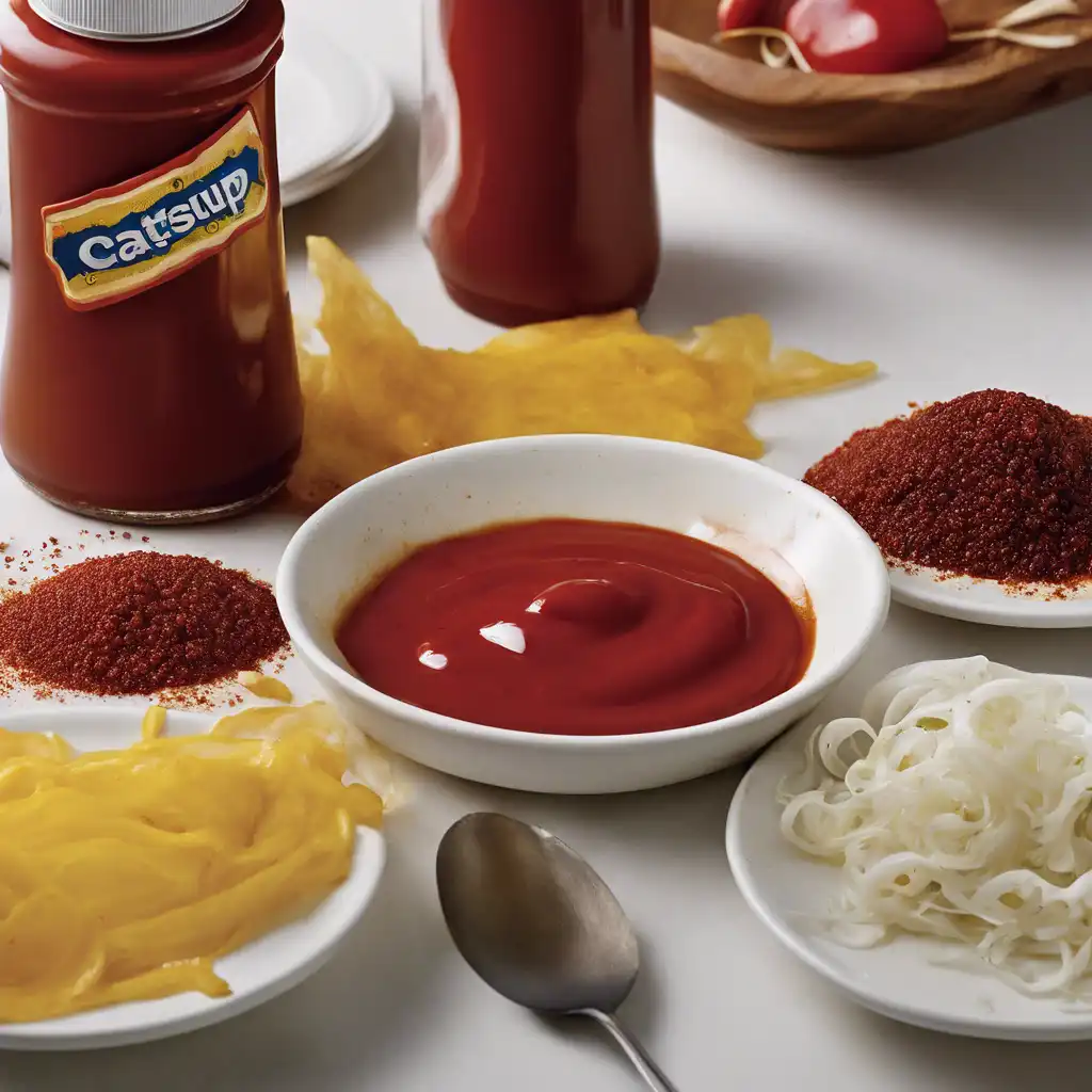 Foto de Molho de catchup e pimenta
