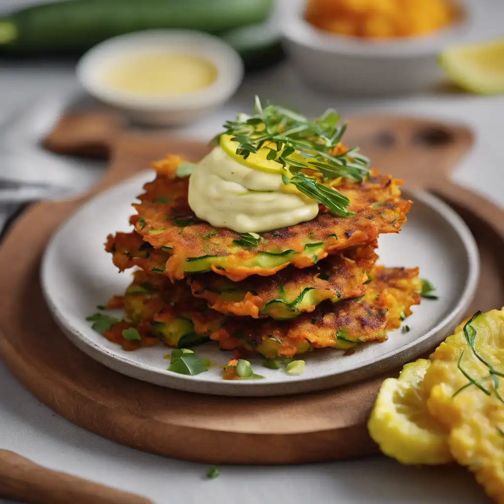 Sweet Potato and Zucchini Fritters