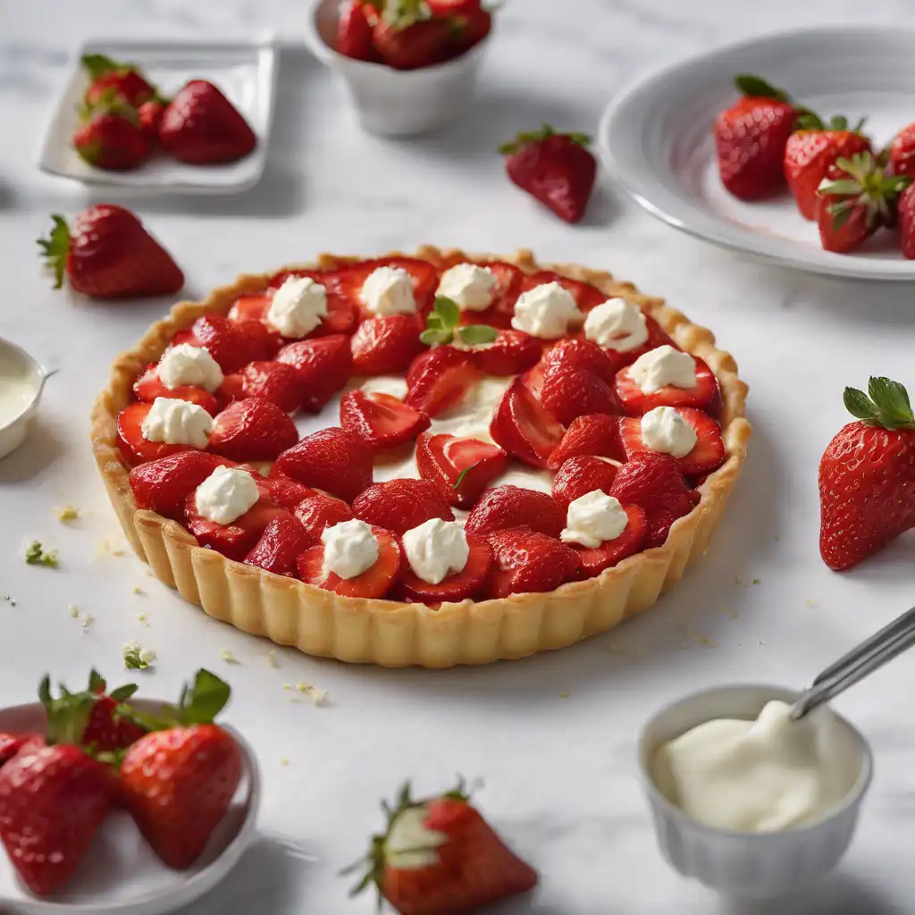 Cheese and Strawberry Tart