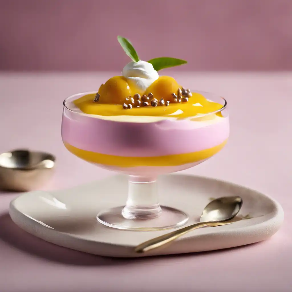 Passion Fruit Mousse with Yogurt Topping