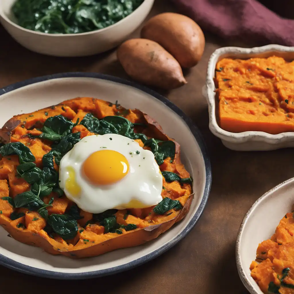 Sweet Potato and Spinach Frittada