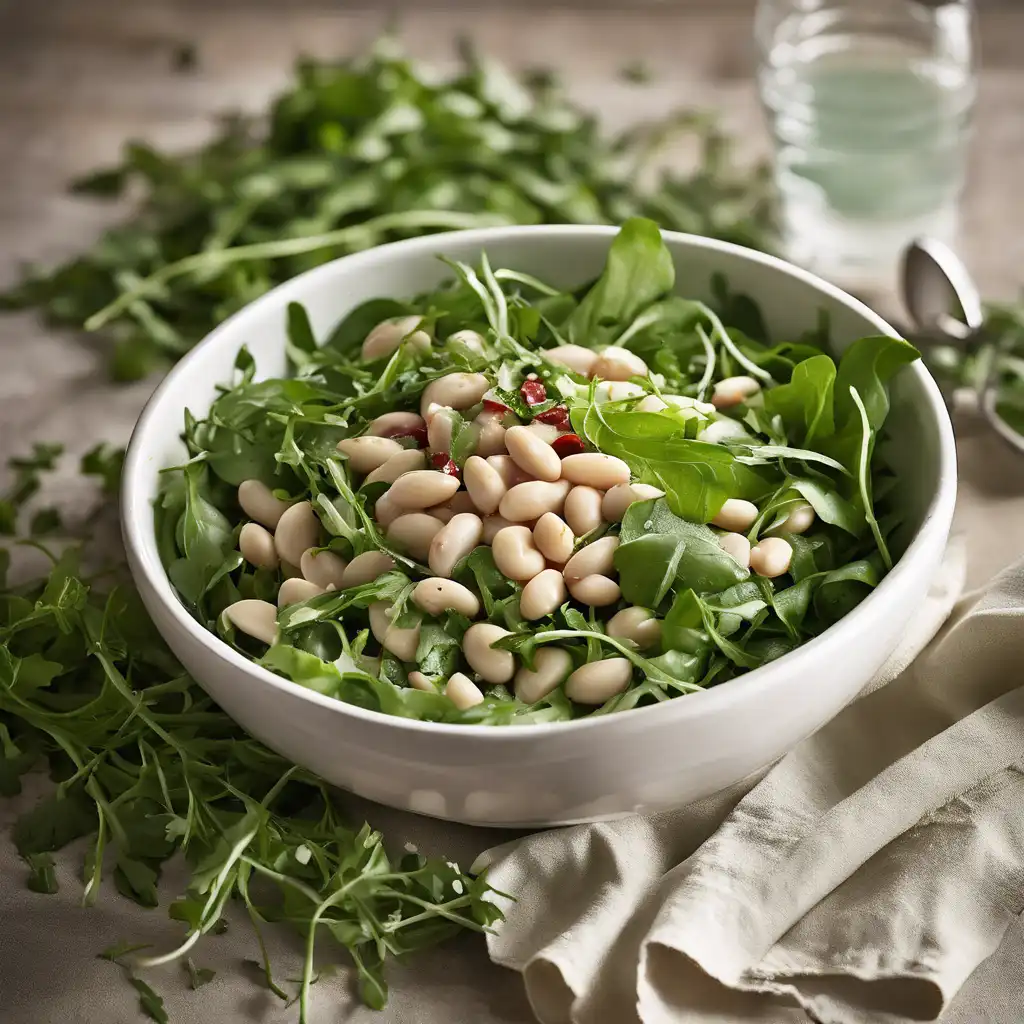 White Bean, Arugula and Sweet Herbs Salad