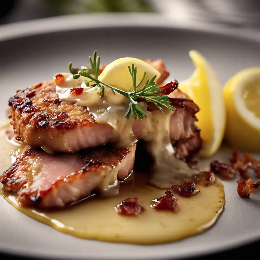 Pork Cutlet with Lemon Sauce