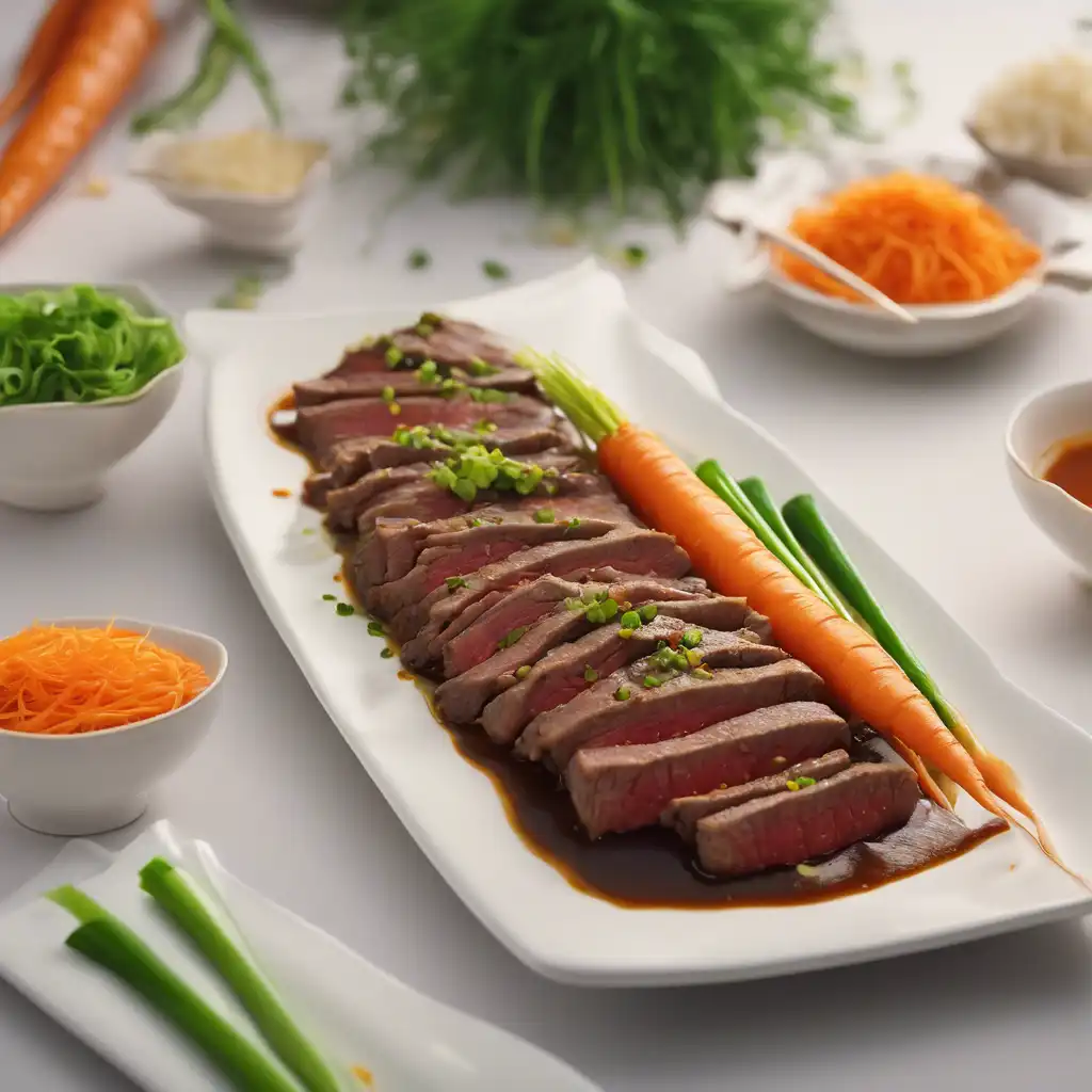 Beef with Carrot and Green Onion