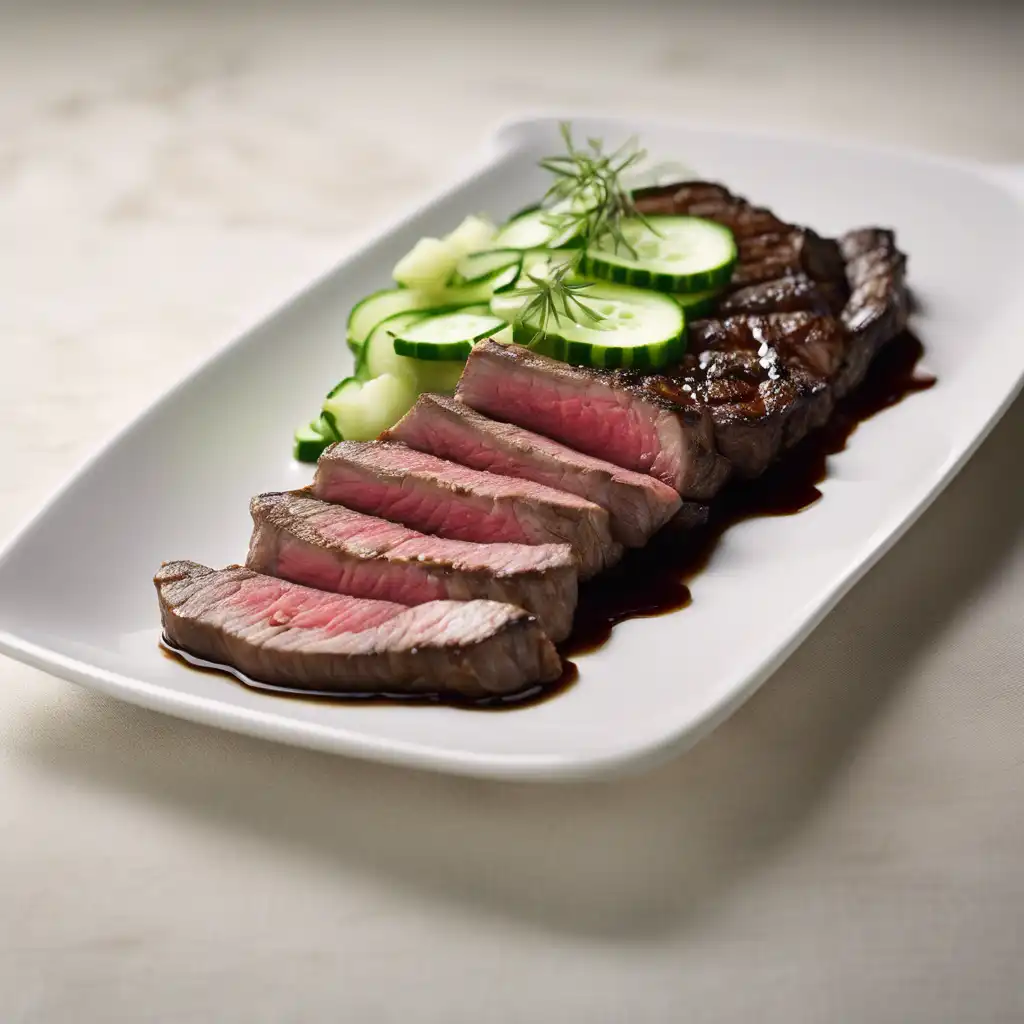 Steak with Cucumber