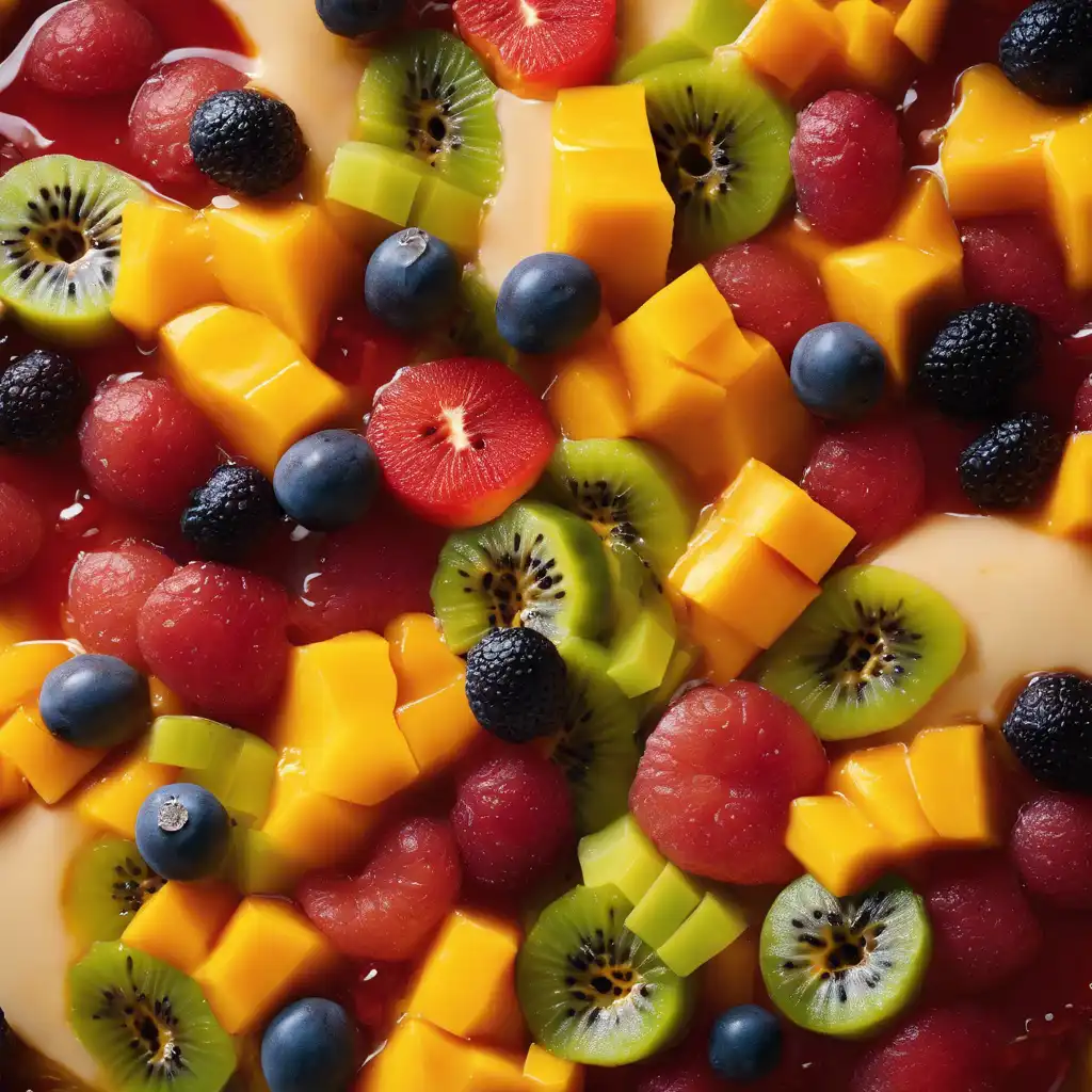 Fruit Salad with Passionfruit Glaze