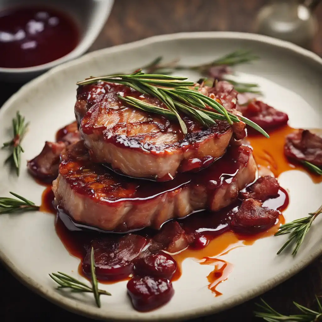 Pork Chops with Plum Sauce