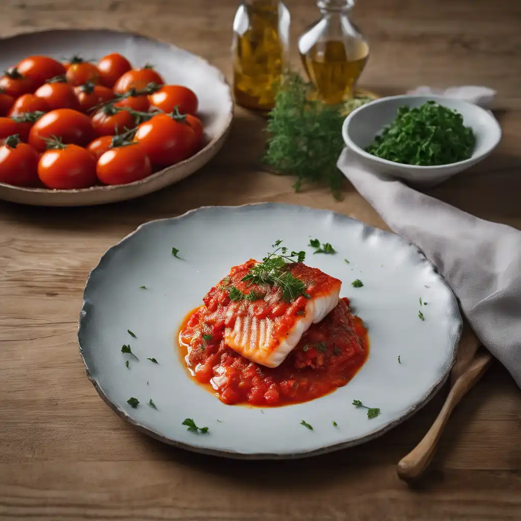 Fish with Cold Tomato Sauce