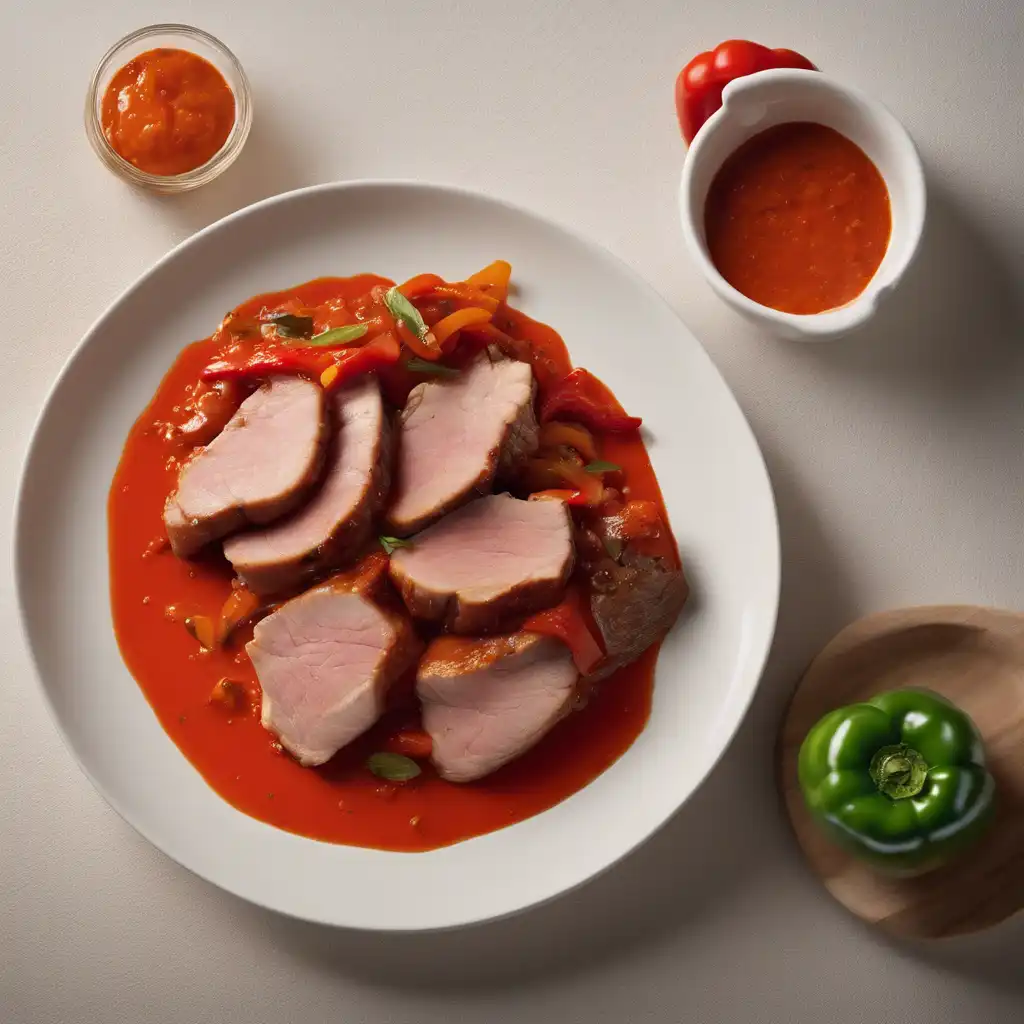 Pork with Peppers Sauce