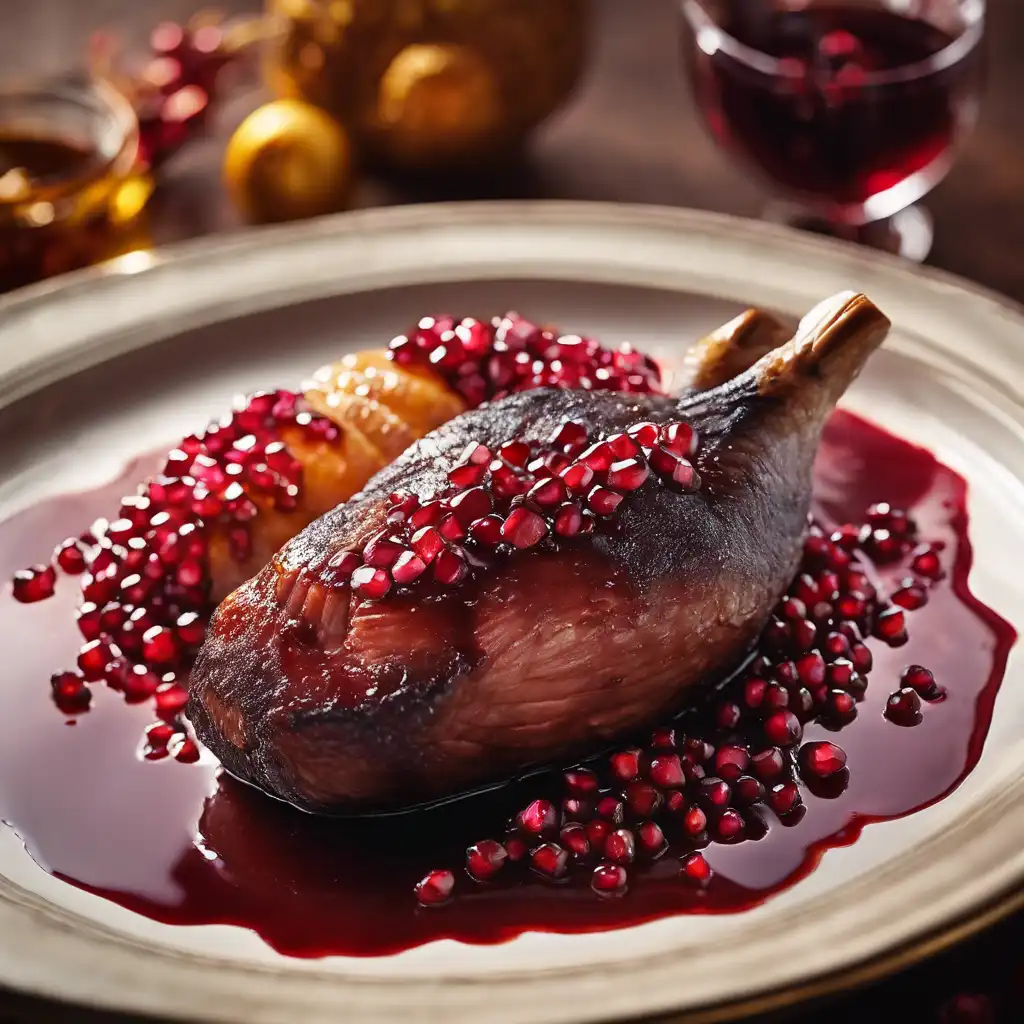 Duck with Pomegranate Glaze