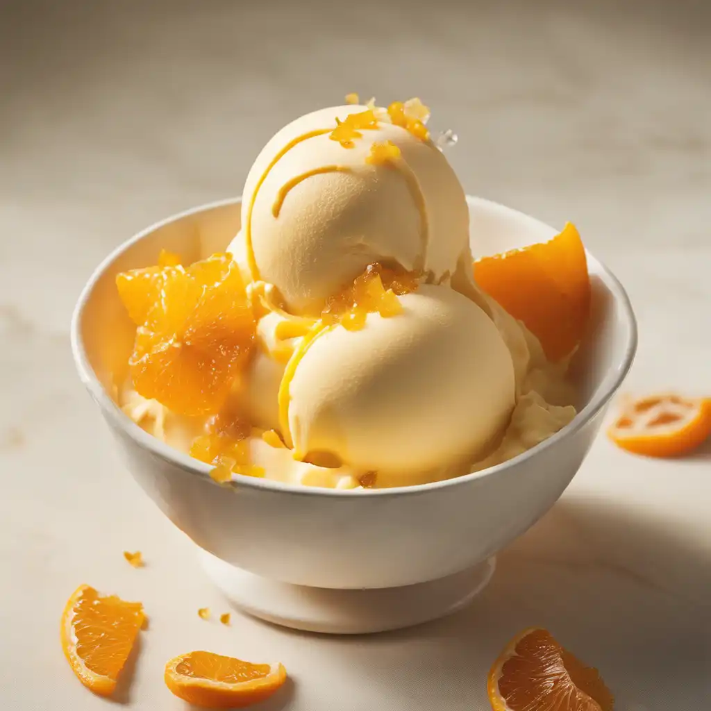 Orange and Honey Cream Gelato