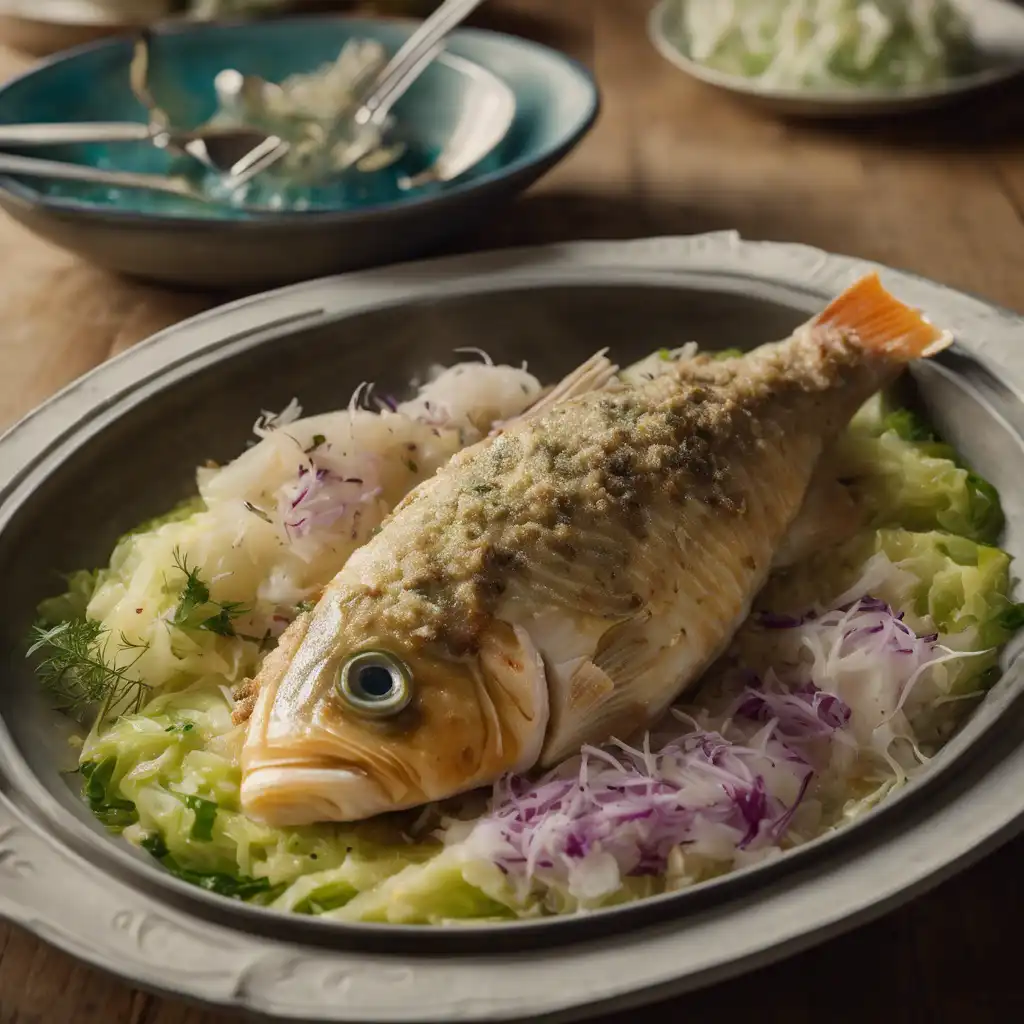 Stuffed Fish with Cabbage