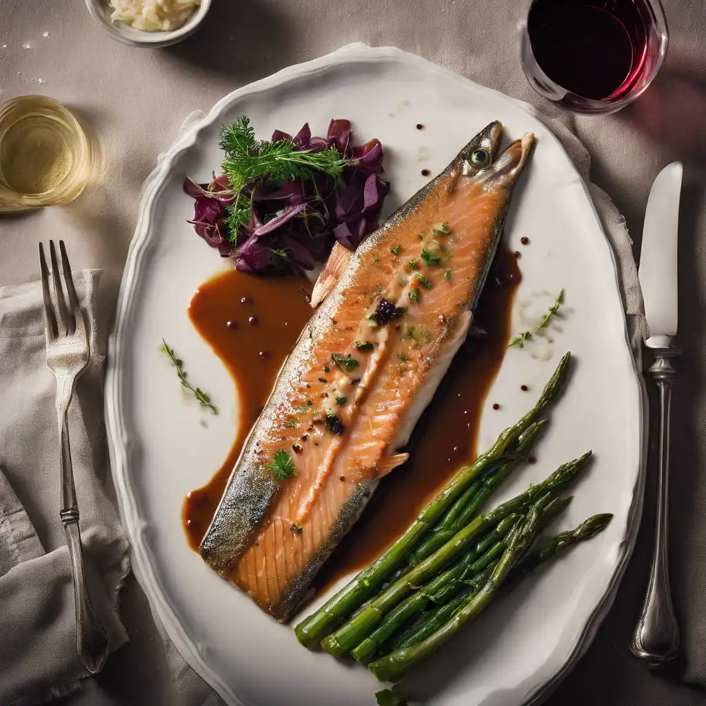 Pan-Seared Trout with Wine Sauce