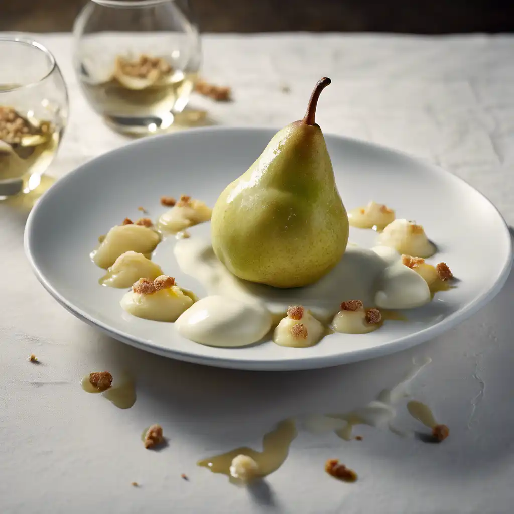 Pear with Gorgonzola Cream