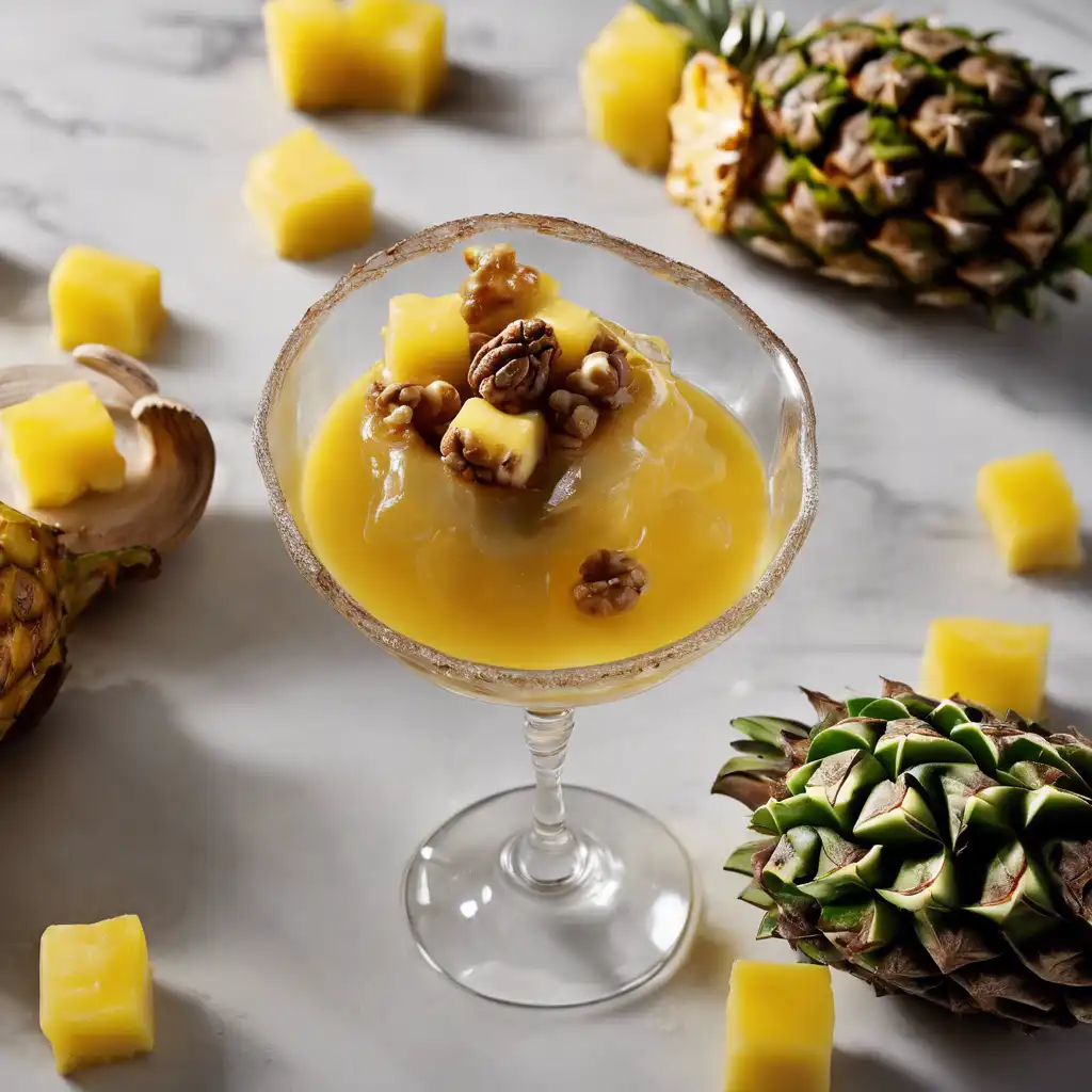 Pineapple with Walnut Liqueur