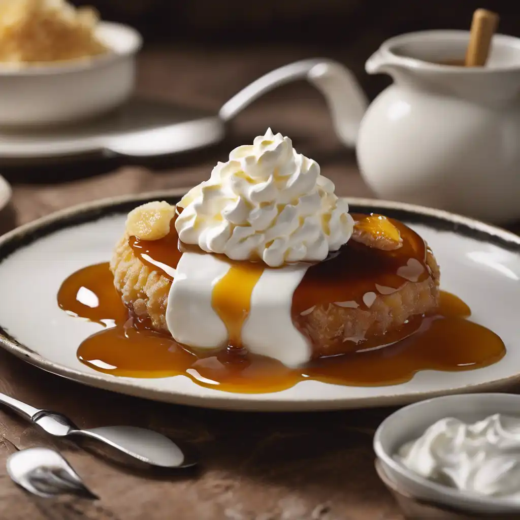 PÃ¢ssego with Honey and Whipped Cream