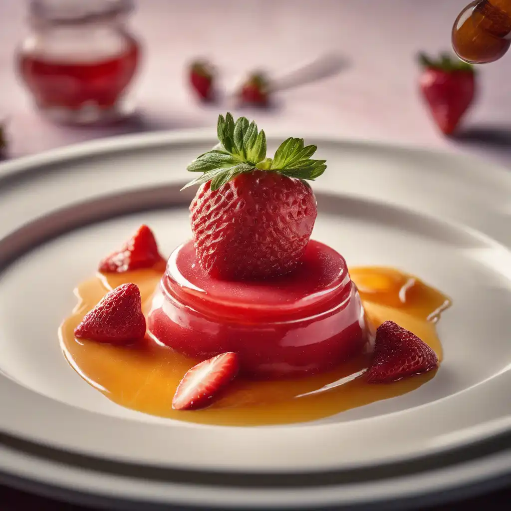 Honey with Strawberry Puree