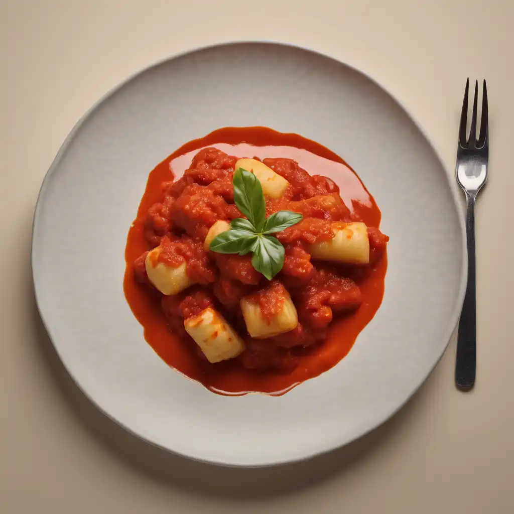 Cassava with Tomato Sauce