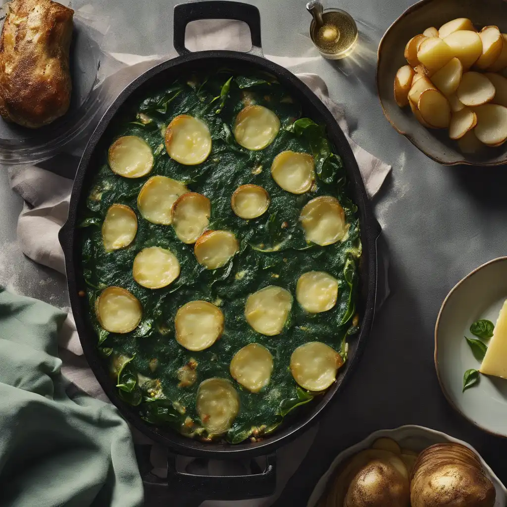 Foto de Spinach with Potato Baked