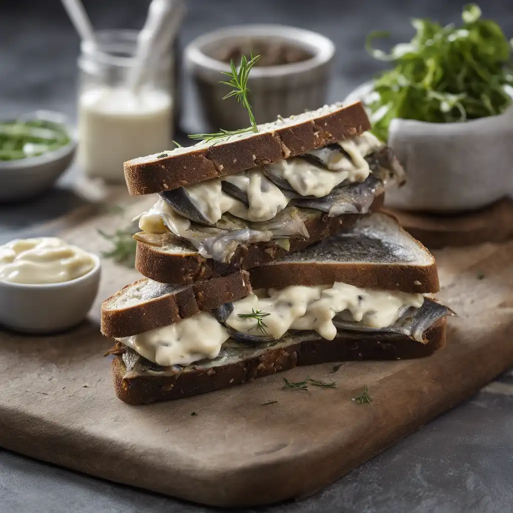 Sardine and Mayonnaise Sandwiches