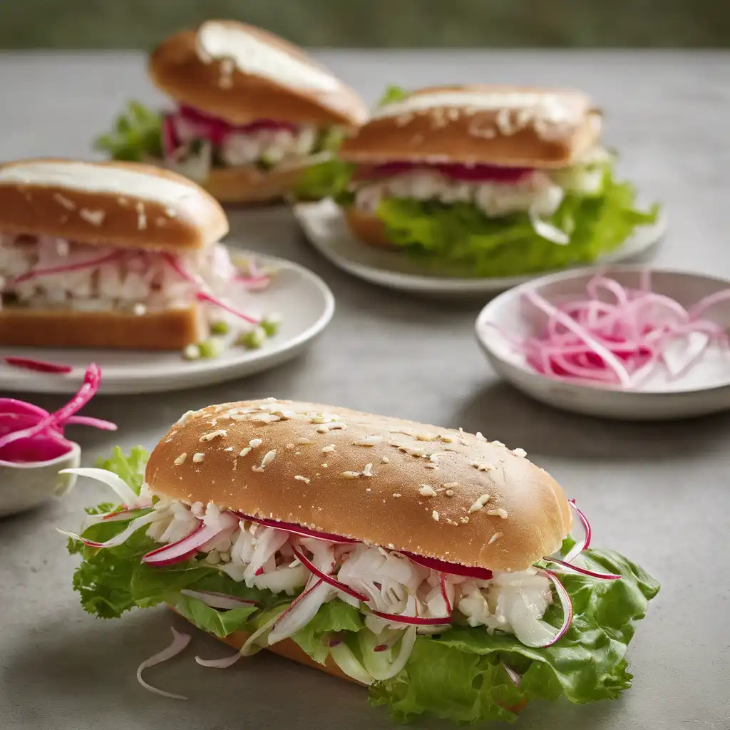 Crab and Radish Sandwich