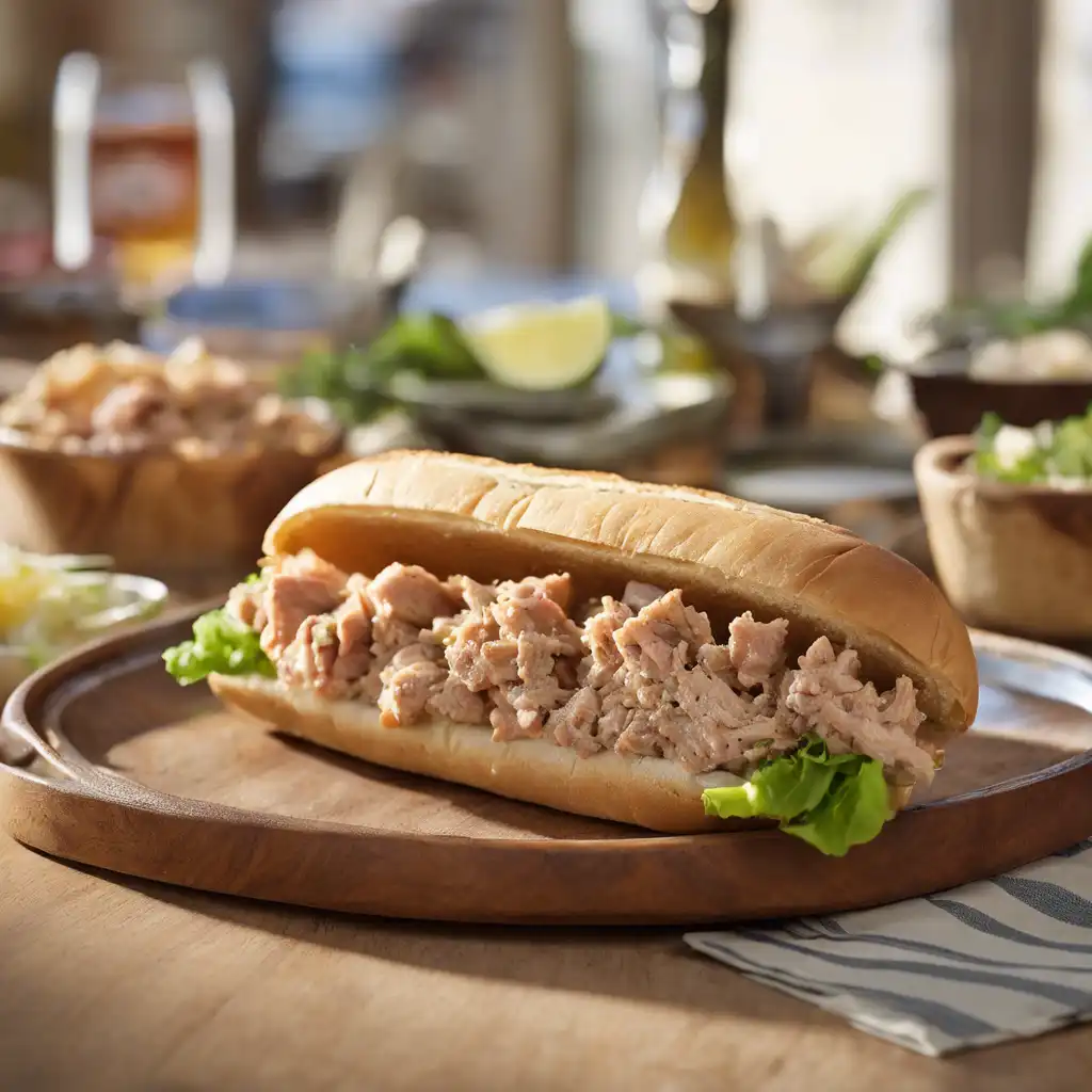 Tuna-filled Po' Boy