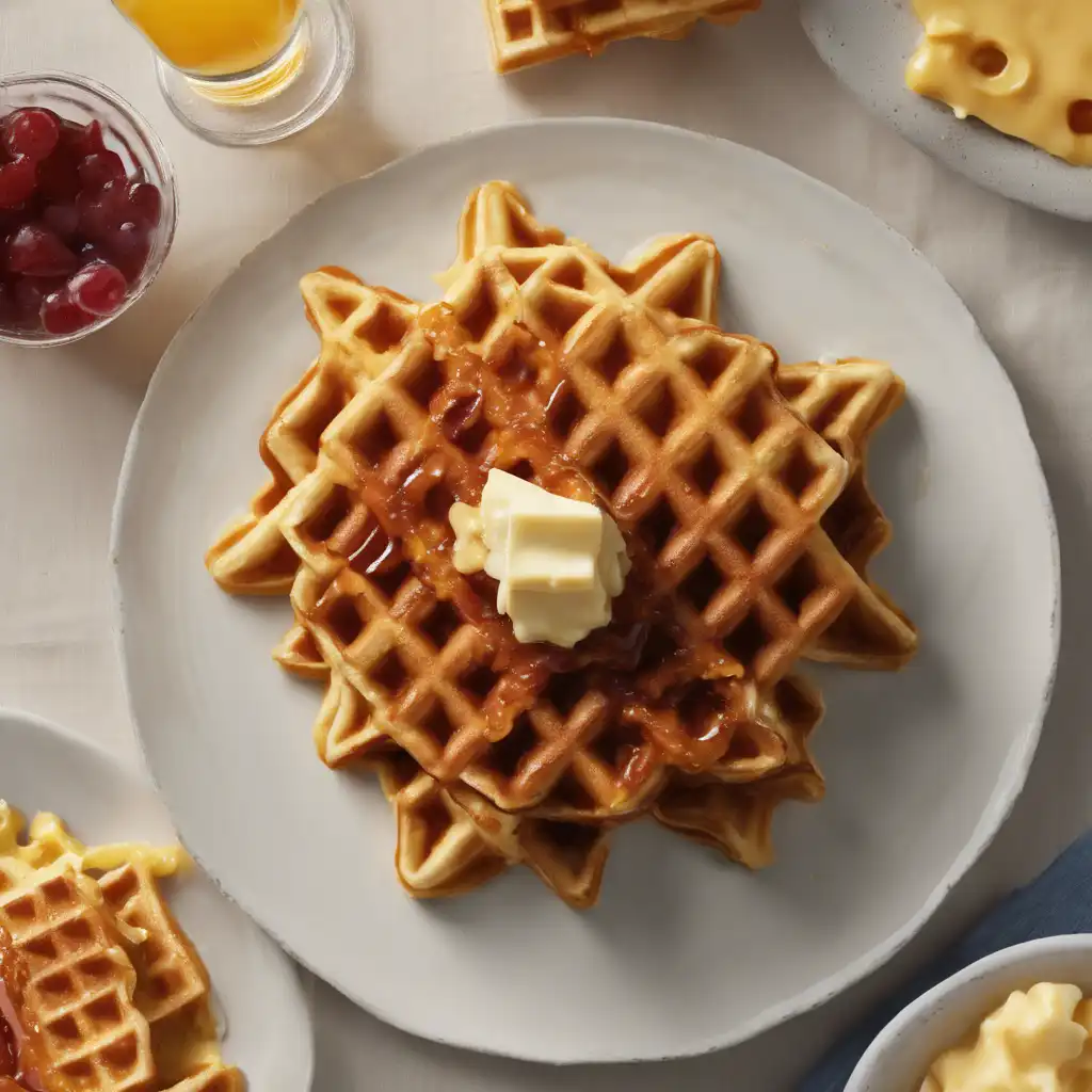Foto de Curso completo de waffle-variações com queijo