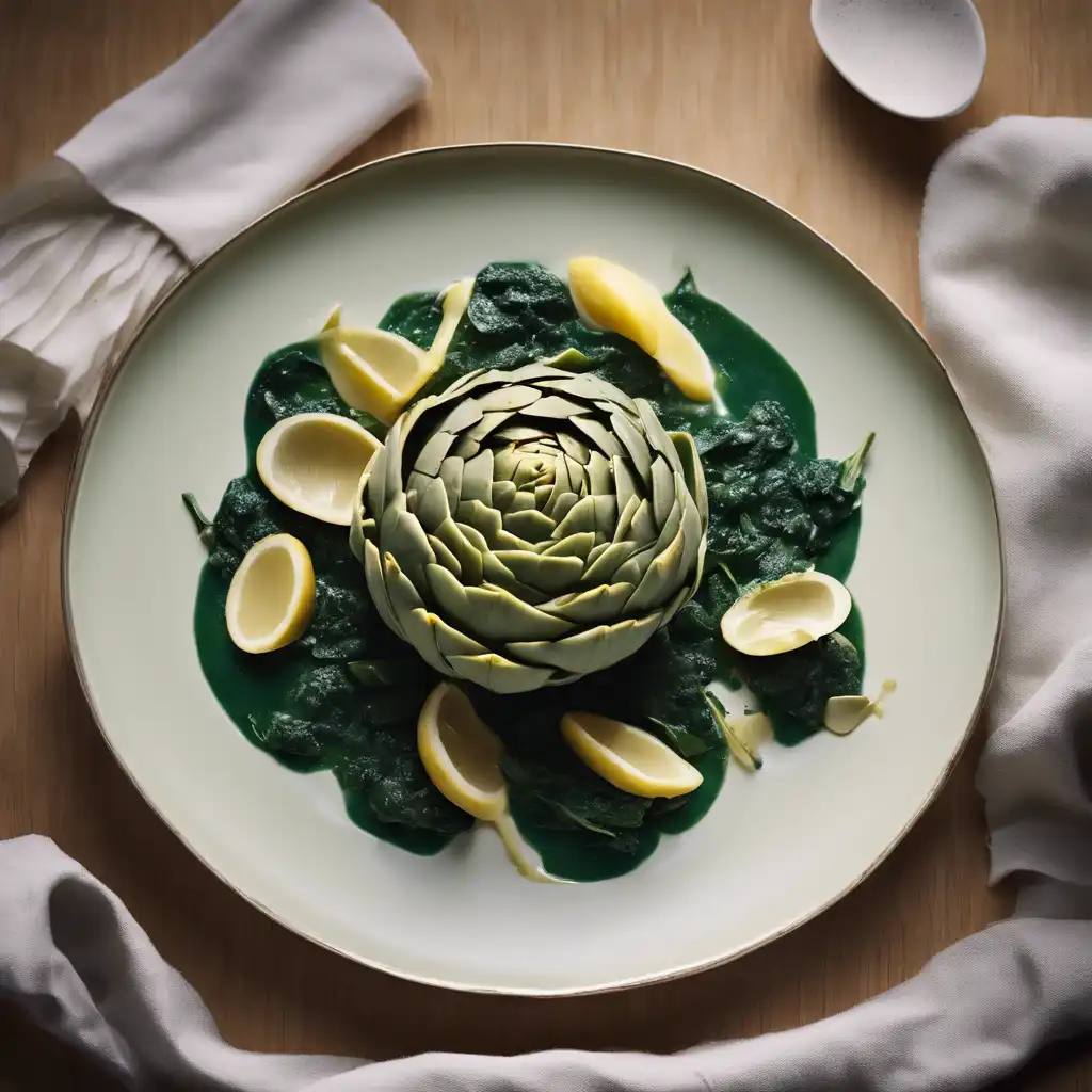 Artichoke Bottom with Spinach