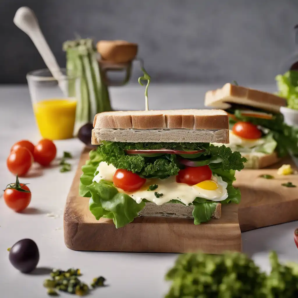 Vegetable Sandwich with Mayo