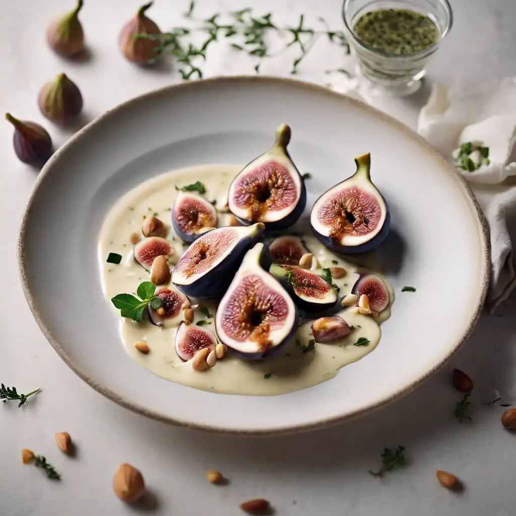 Figs with Thyme Cream Sauce