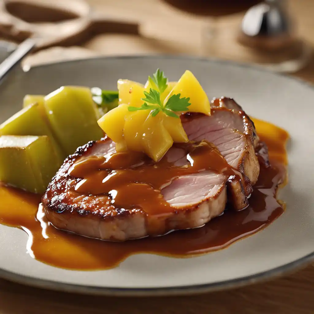 Pork Chops with Carambola Sauce