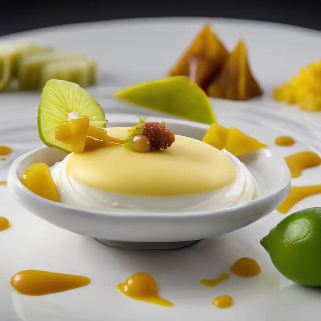 Cheese Mousse with Carambola Sauce