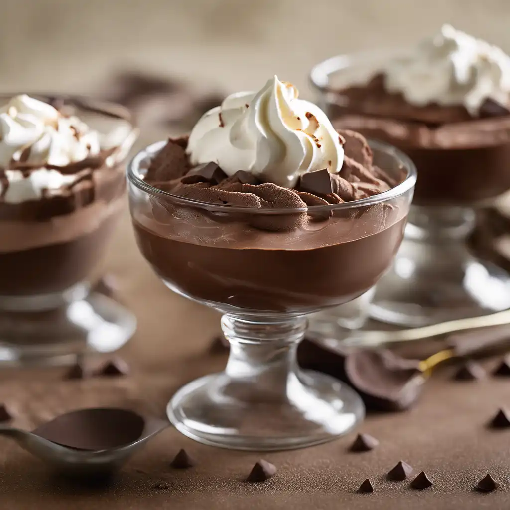 Chocolate Mousse with Whipped Cream