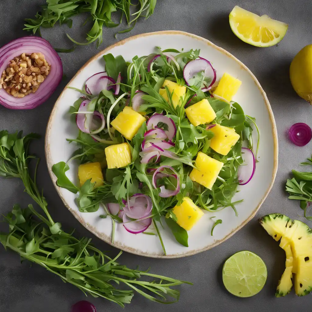 Pineapple and Arugula Salad