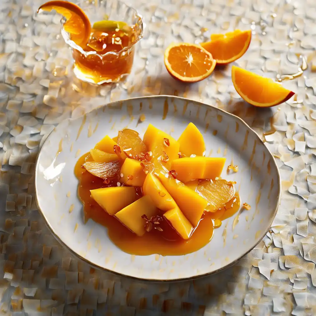 Mango and Orange with Syrup