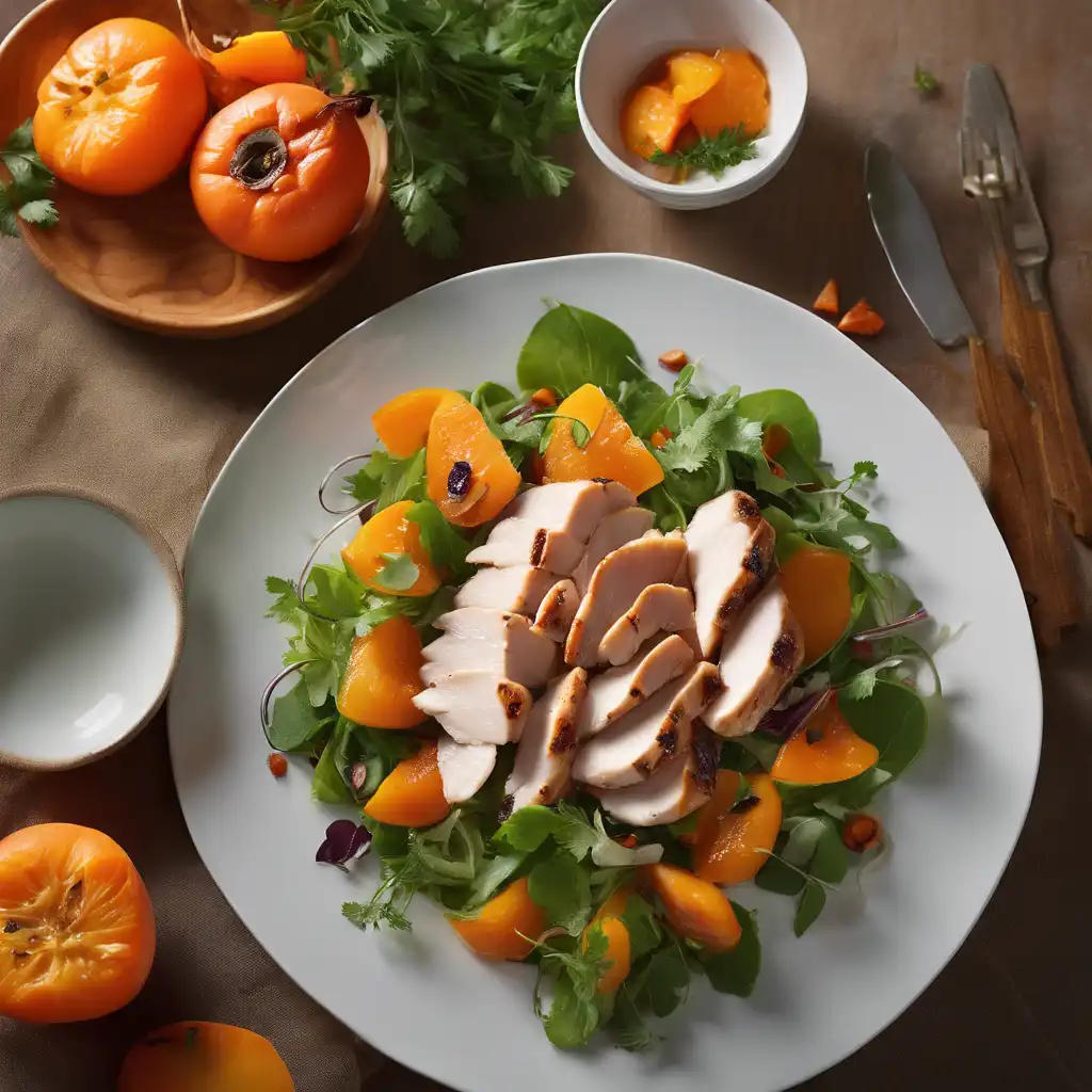 Chicken and Persimmon Salad