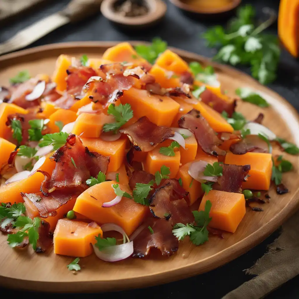 Papaya and Bacon Salad