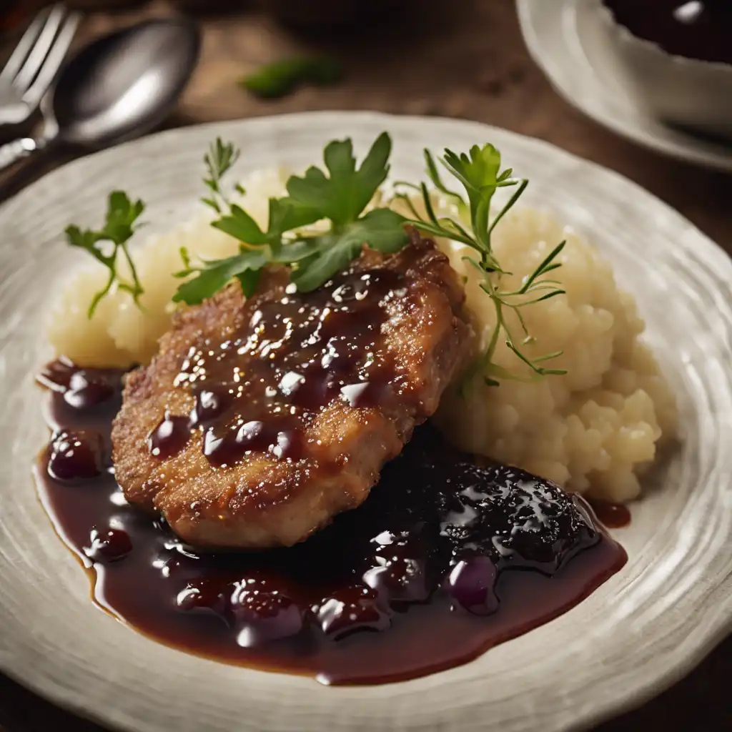 Pork Cutlet in Fig Sauce